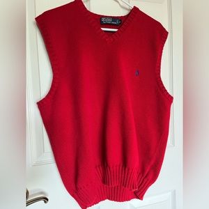 Polo Ralph Lauren XL Red Sweater Vest